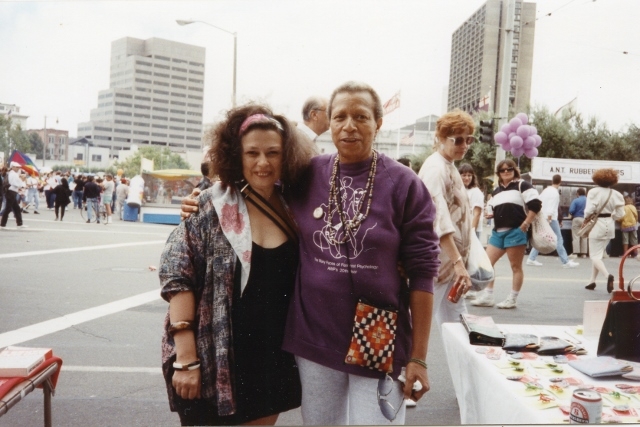 E. Kitch Childs with Gabriela Silva Leite, a Brazilian sex worker activist. Courtesy of Gail Pheterson.